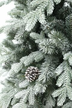 Искусственная елка Crystal Queen заснеженная с шишками 1,8 м ЛИТАЯ ХВОЯ