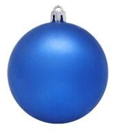 Пластиковый шар 80 мм синий матовый