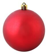 Пластиковый шар 80 мм красный матовый