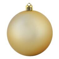 Пластиковый шар 80 мм золотой матовый