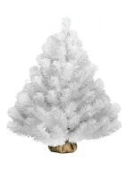 Настольная елка в мешочке Фея белоснежная 60 см, ПВХ