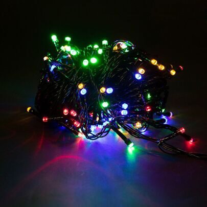 Светодиодная гирлянда для дома 42 м 600 разноцветных LED ламп