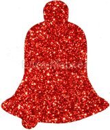 Новогодняя игрушка Колокольчик красный