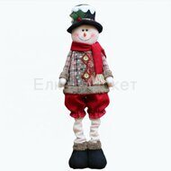 Новогодняя игрушка Снеговик на длинных ногах 43 см