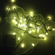 Светодиодная гирлянда Жемчужина 50 теплых белых LED ламп 5 м