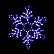 Светодиодная Снежинка уличная 57 см бело-синяя