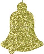 Новогодняя игрушка Колокольчик золотой