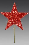 Верхушка Звезда Искристая 30 см